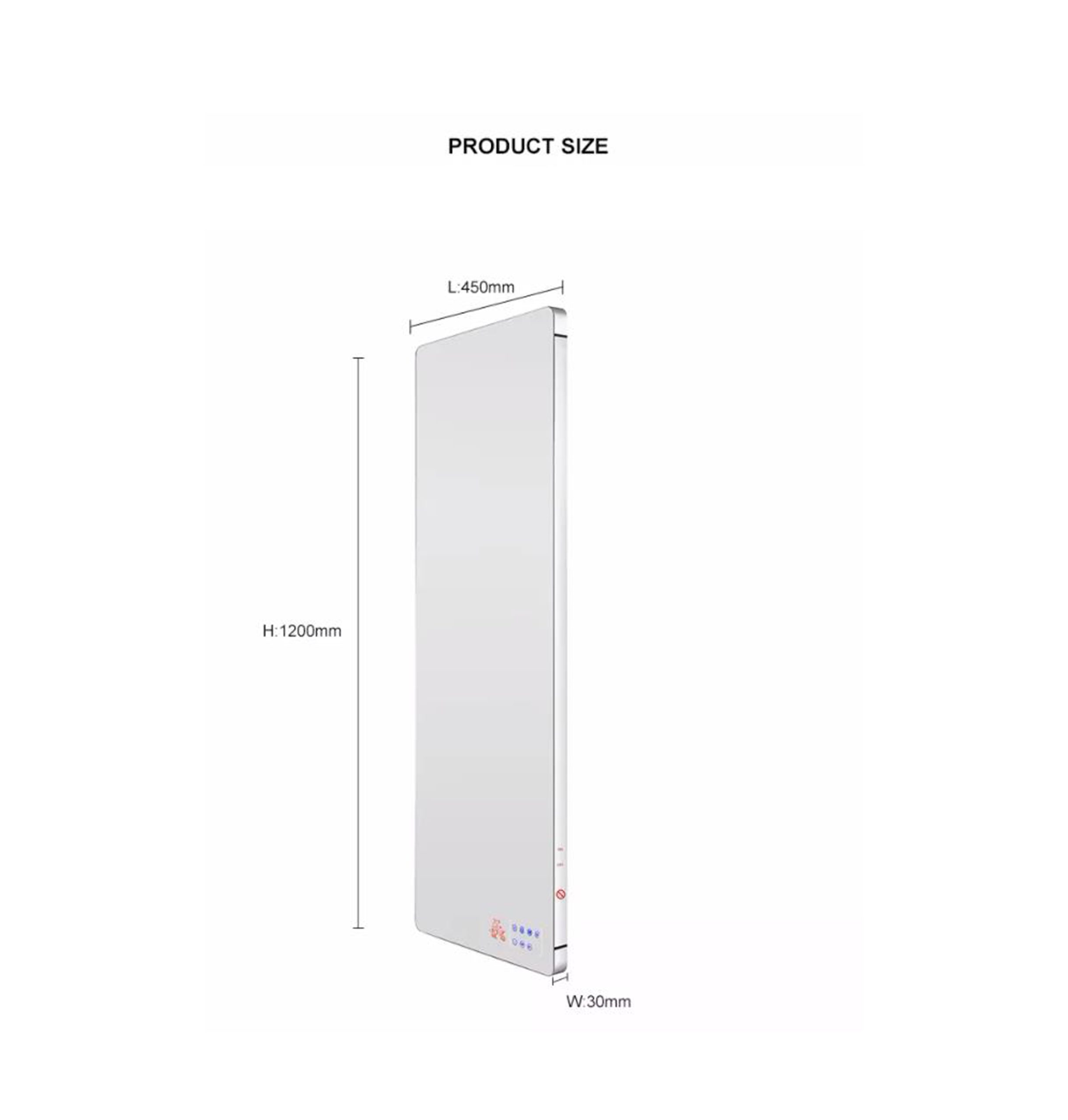 IP24 Energy Saving Bathroom Glass Panel Heater - Image 4