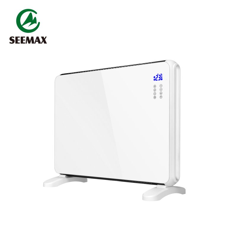 2000W Led Display Touch Button Glass Panel Convector Heater