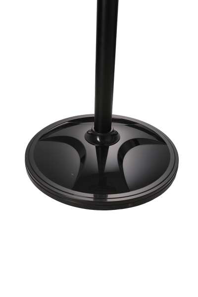 Heavy-duty round pedestal base and metal pole of SEEMAX 14-inch commercial fan