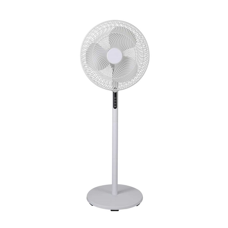 SEEMAX YH-40C2R1-2 16-Inch Remote Control Stand Fan with LED Touch Panel, 7.5H Timer & Weighted Round Base | 40W AC Motor OEM Factory