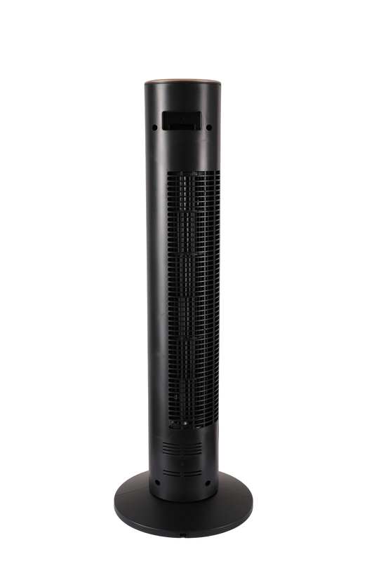 29-inch-tower-fan-back-view-air-inlet Rear air inlet grille and remote storage bracket of 29-inch electric tower fan