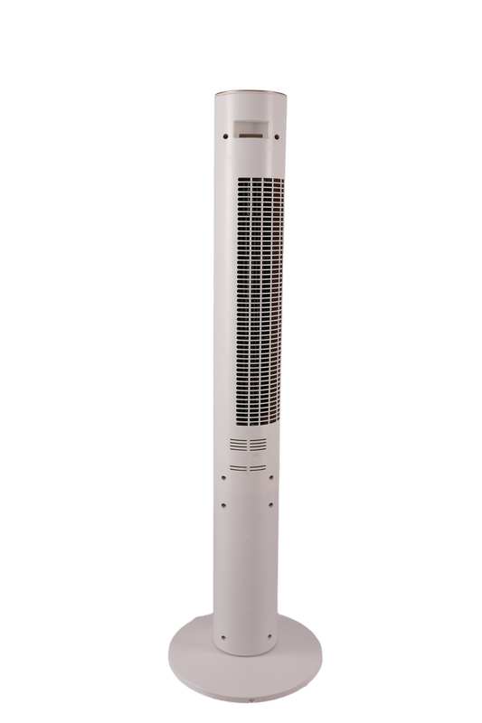 Rear air inlet grille and carry handle of 40-inch oscillating tower fan