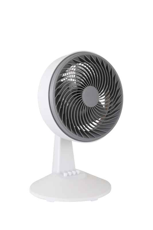 10-inch electric cooling circulator desk fan front view with directional grill